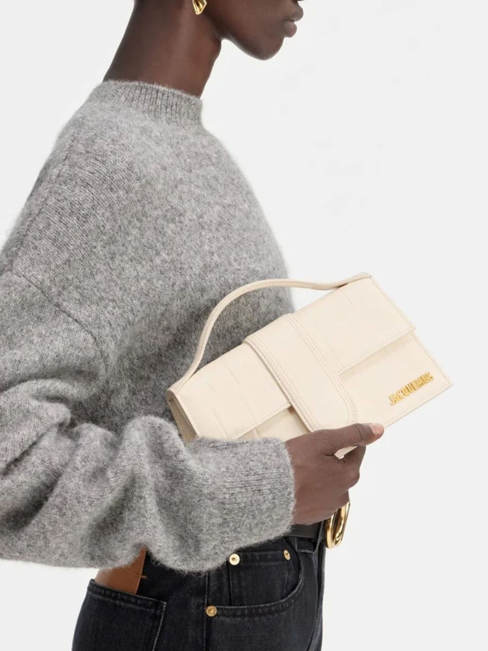 White Leather Crossbody Bag