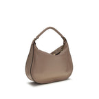 Beige Leather Shoulder Bag
