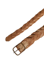 Buckled Leather Belt – Brown