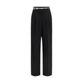 Black Acetate Trousers