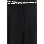 Black Acetate Trousers