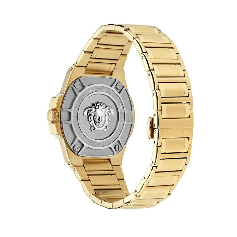 Versace Stainless Steel Dress Watch in Gold