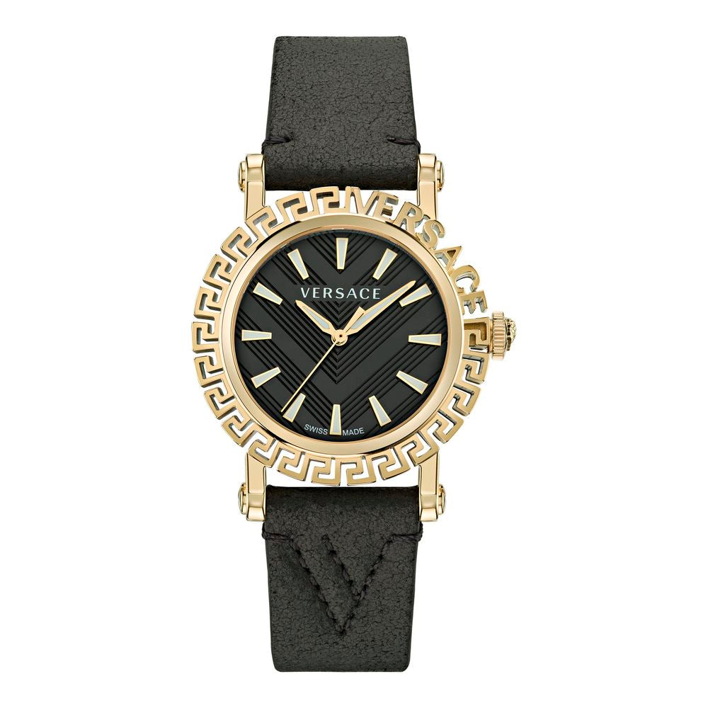 Versace Fur Dress Watch in Black