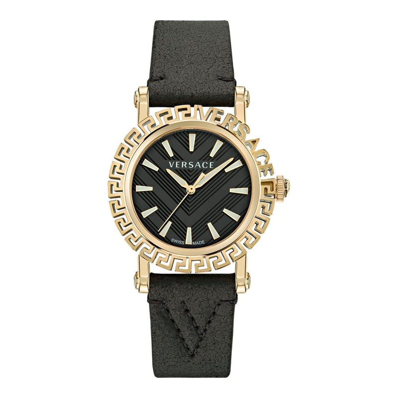 Versace Fur Dress Watch in Black
