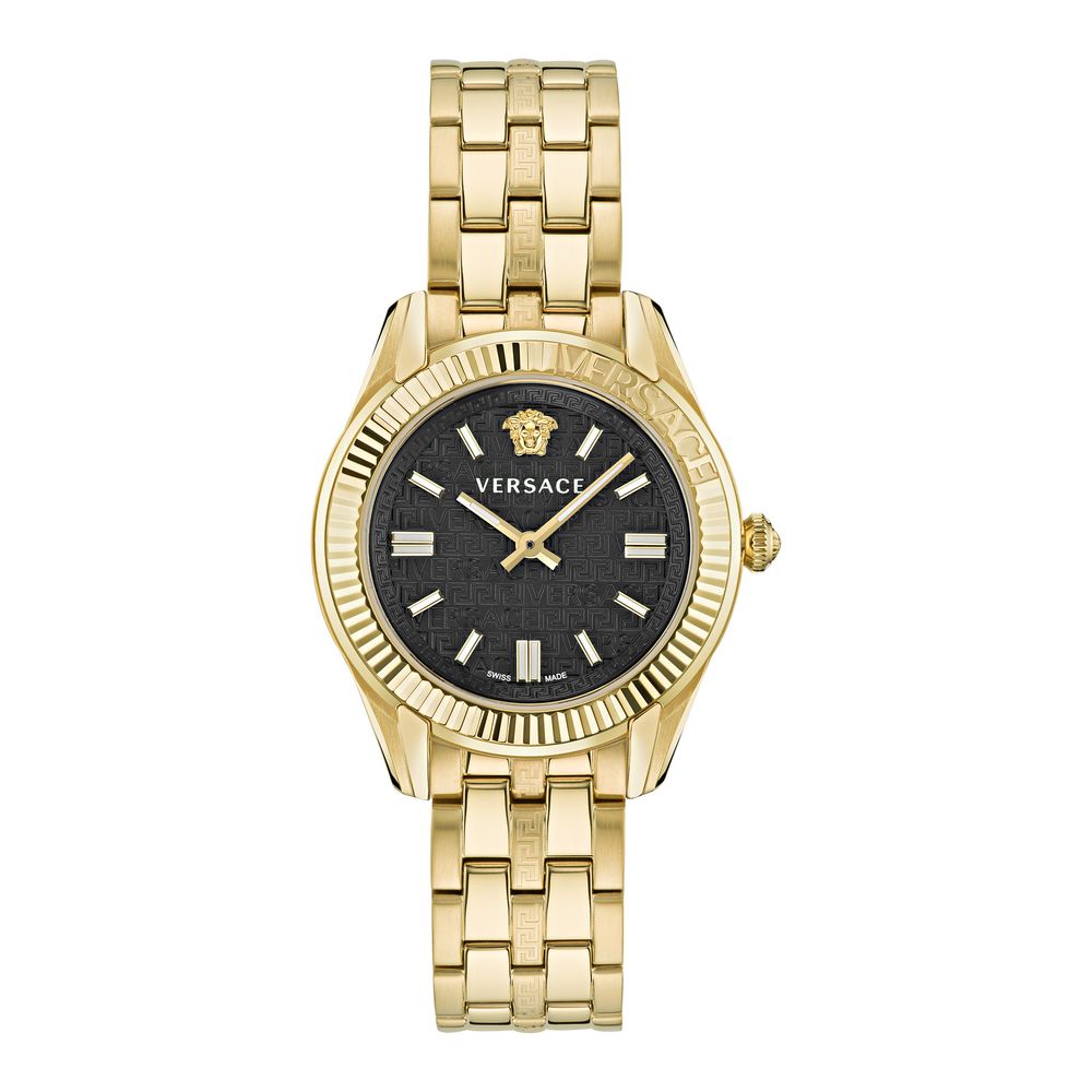 Versace Stainless Steel Dress Watch in Gold