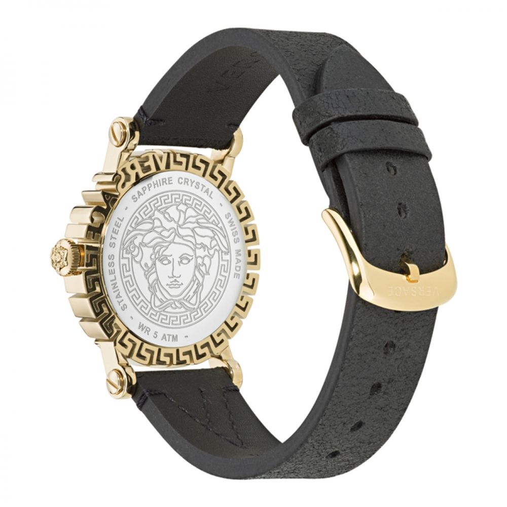 Versace Fur Dress Watch in Black