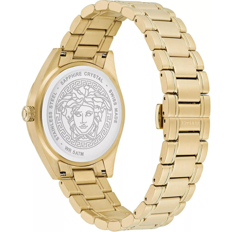 Versace Stainless Steel Dress Watch in Gold
