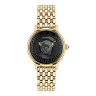 Versace Stainless Steel Dress Watch in Gold