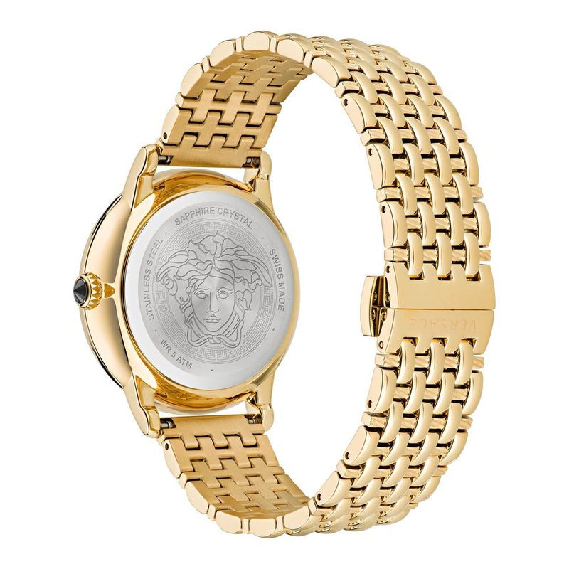 Versace Stainless Steel Dress Watch in Gold