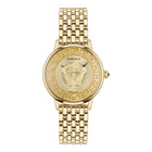 Versace Stainless Steel Dress Watch in Gold