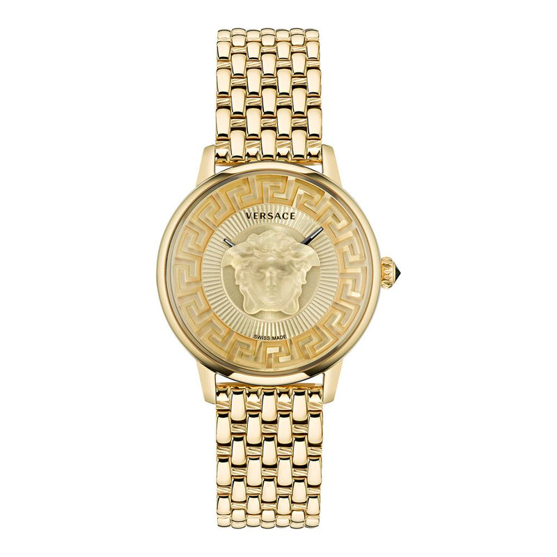 Versace Stainless Steel Dress Watch in Gold