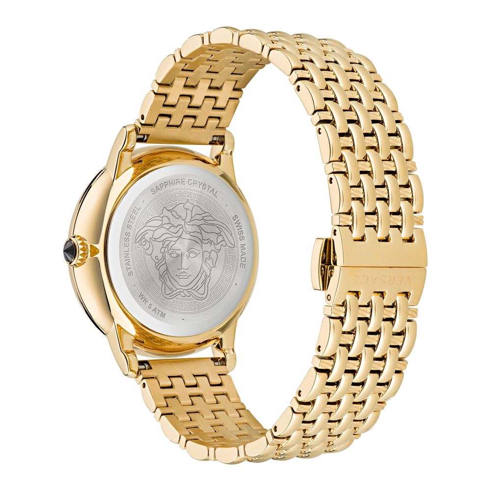 Versace Stainless Steel Dress Watch in Gold