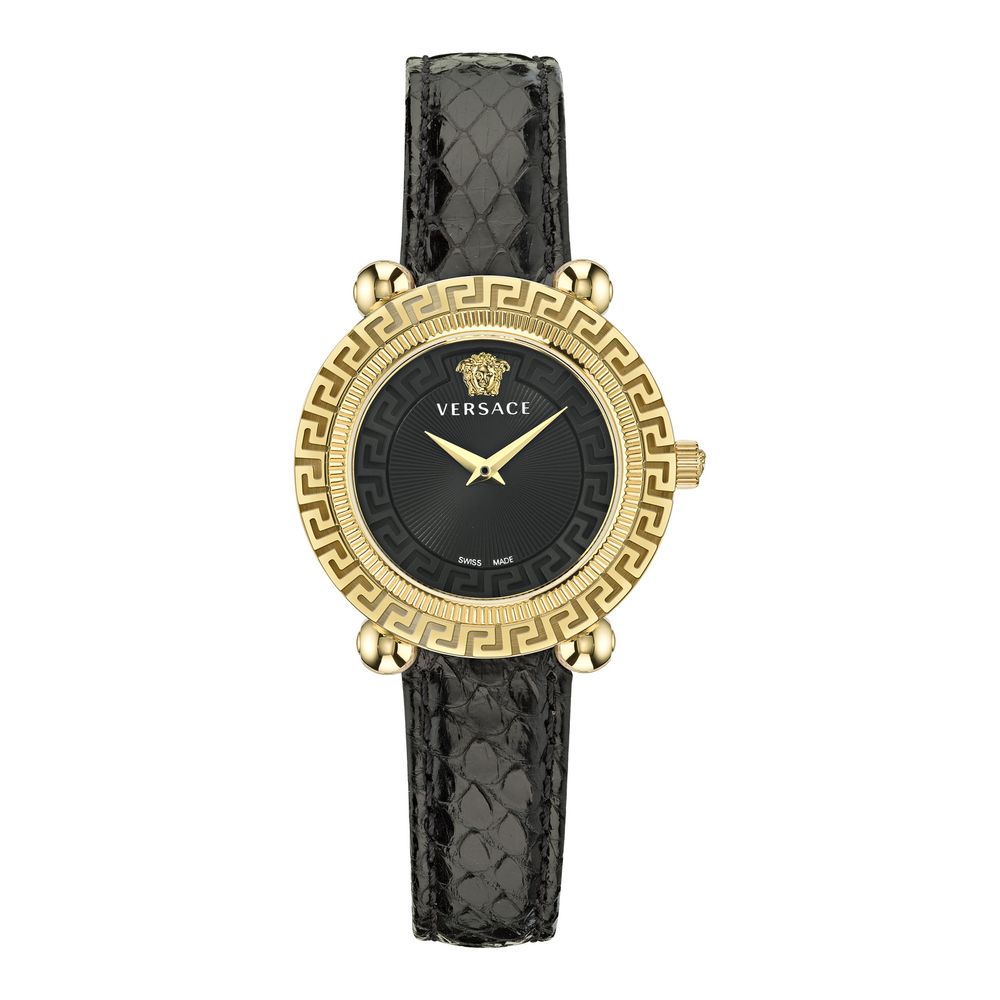 Versace Fur Dress Watch in Black