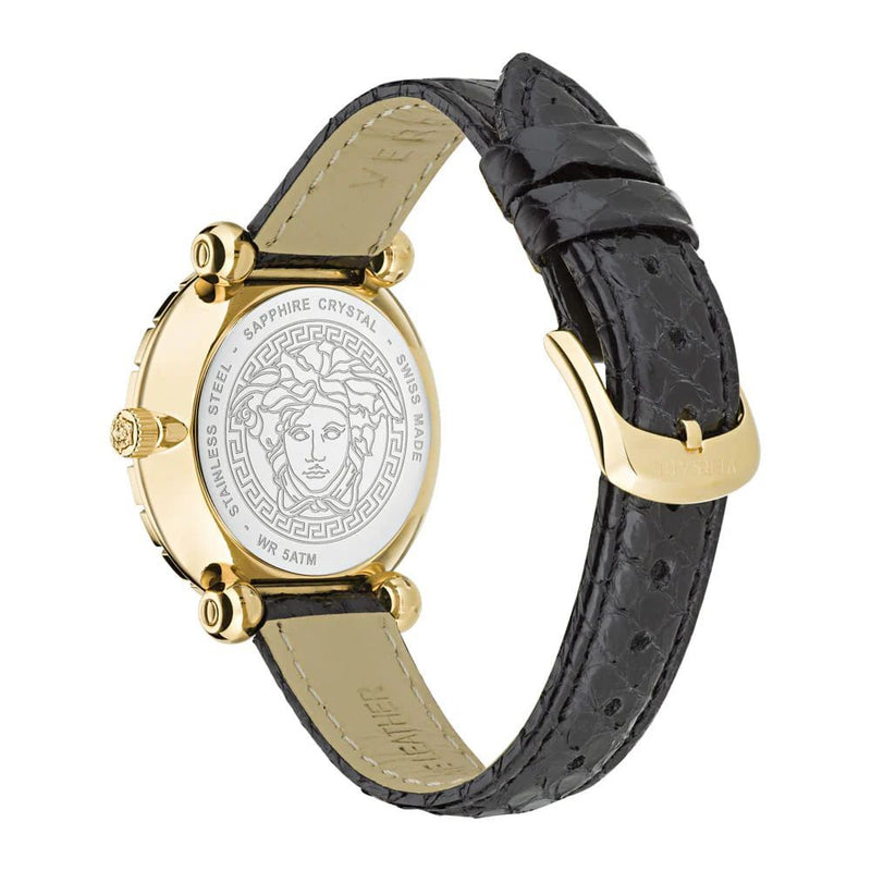 Versace Fur Dress Watch in Black