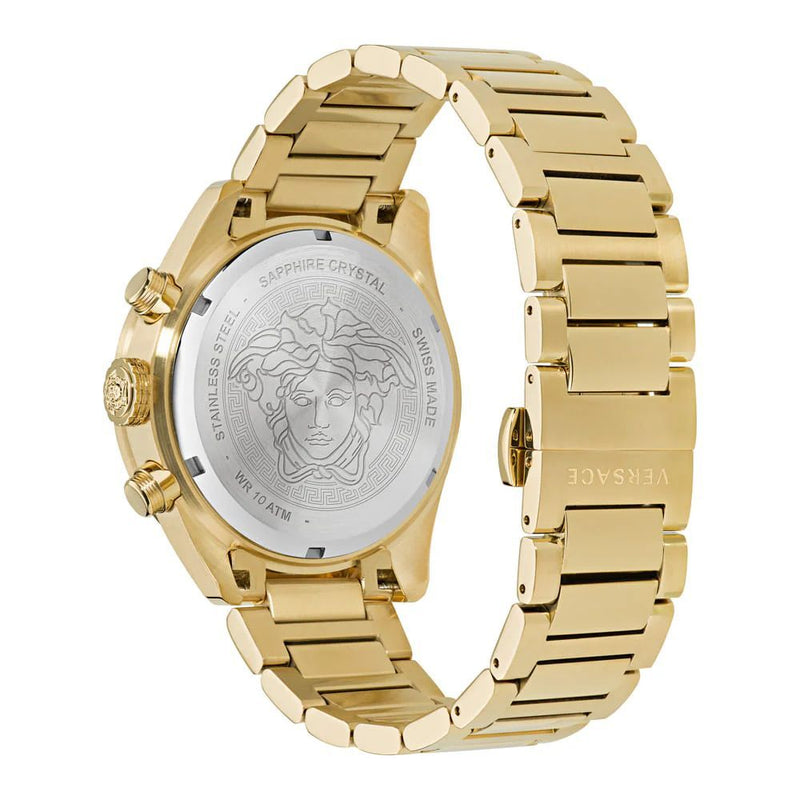 Versace Stainless Steel Dress Watch in Gold