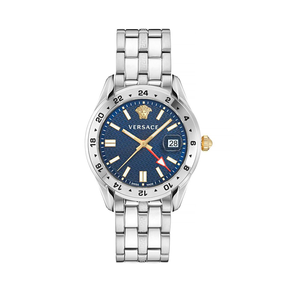 Versace Stainless Steel Dress Watch in Gray