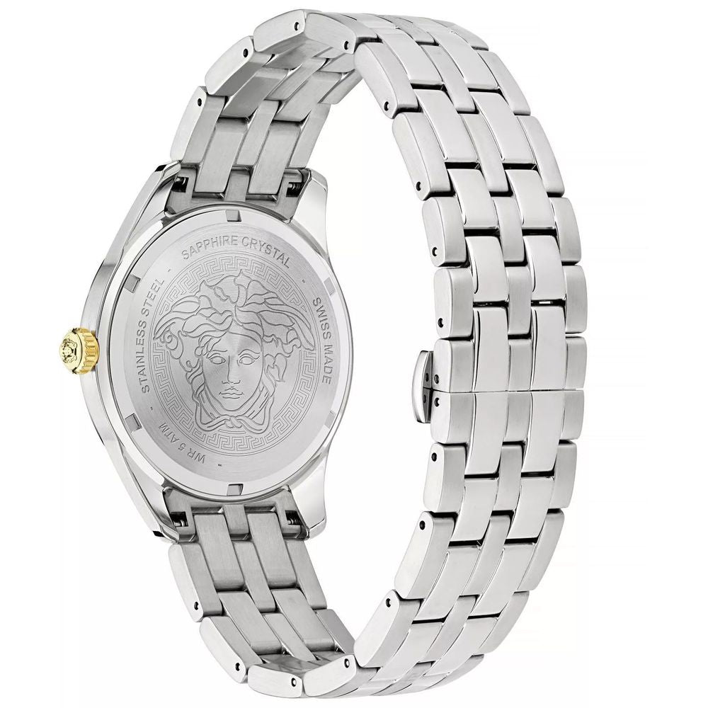Versace Stainless Steel Dress Watch in Gray