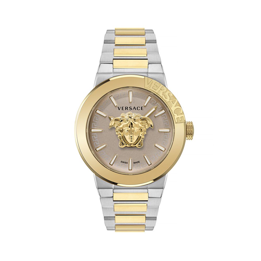 Montre habillée Versace en acier inoxydable doré
