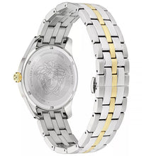 Montre habillée Versace en acier inoxydable, grise