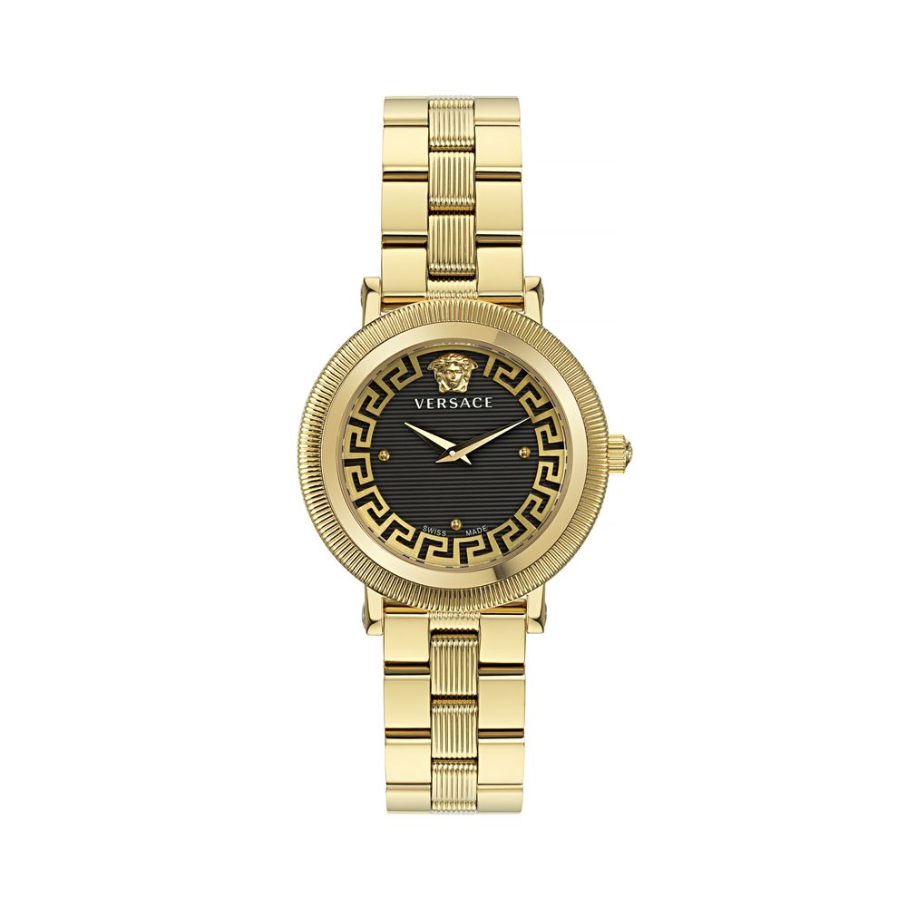 Versace Stainless Steel Dress Watch in Gold