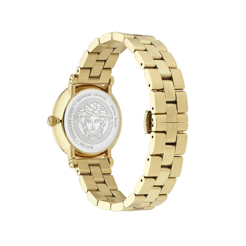 Versace Stainless Steel Dress Watch in Gold
