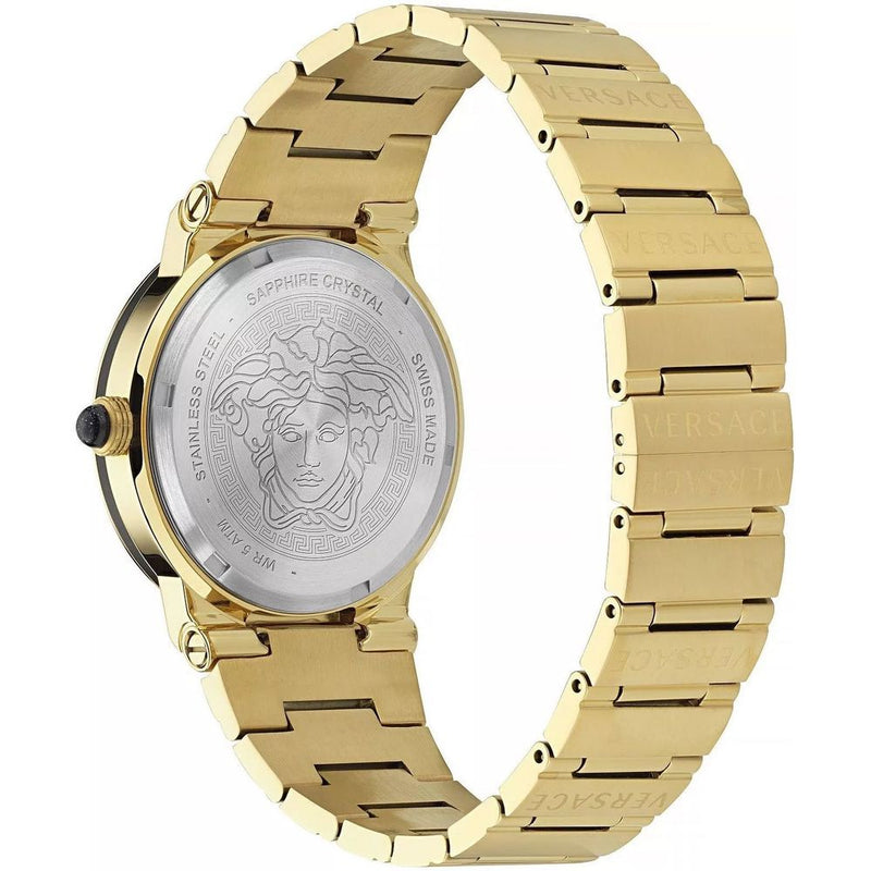 Versace Stainless Steel Dress Watch in Gold