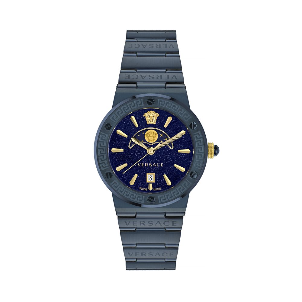 Versace Stainless Steel Dress Watch in Blue