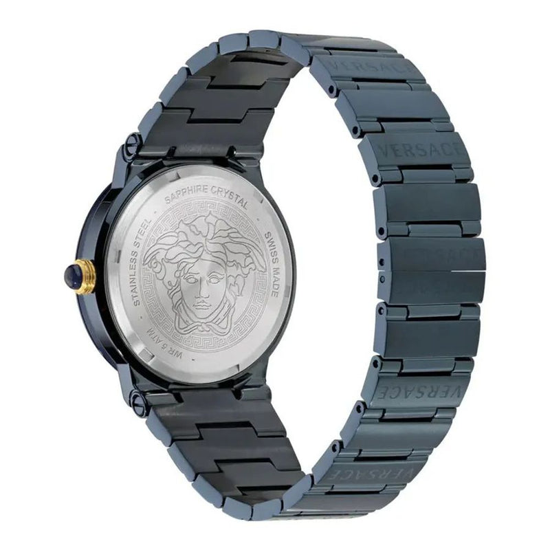 Versace Stainless Steel Dress Watch in Blue