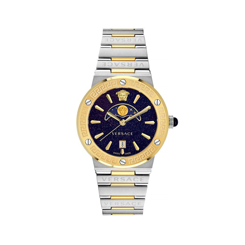 Versace Stainless Steel Dress Watch in Gray