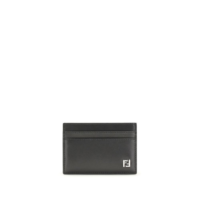 Fendi Calf Leather Bos Taurus Wallet in Black