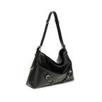 Leather Shoulder Bag – Black