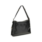 Leather Shoulder Bag – Black