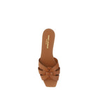 Saint Laurent Woven Strap Sandals in Calf Leather