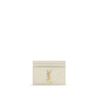 Portefeuille en cuir de veau beige Bos Taurus