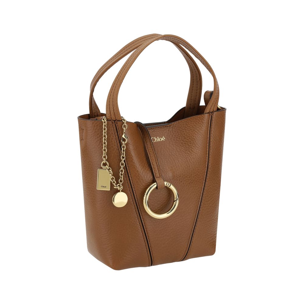 Chloé — Petit Sac Cabas Spin en Cuir de Vachette Grainé