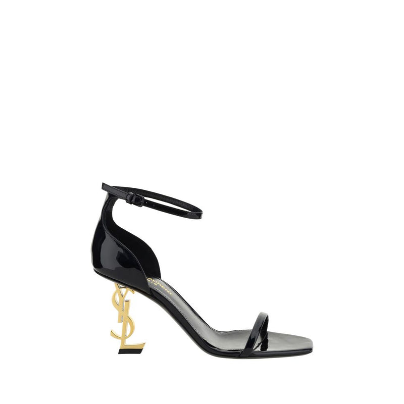 Saint Laurent Opyum Sandals in Patent Calf Leather