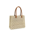 Versace Tote Handbag in Beige Cotton