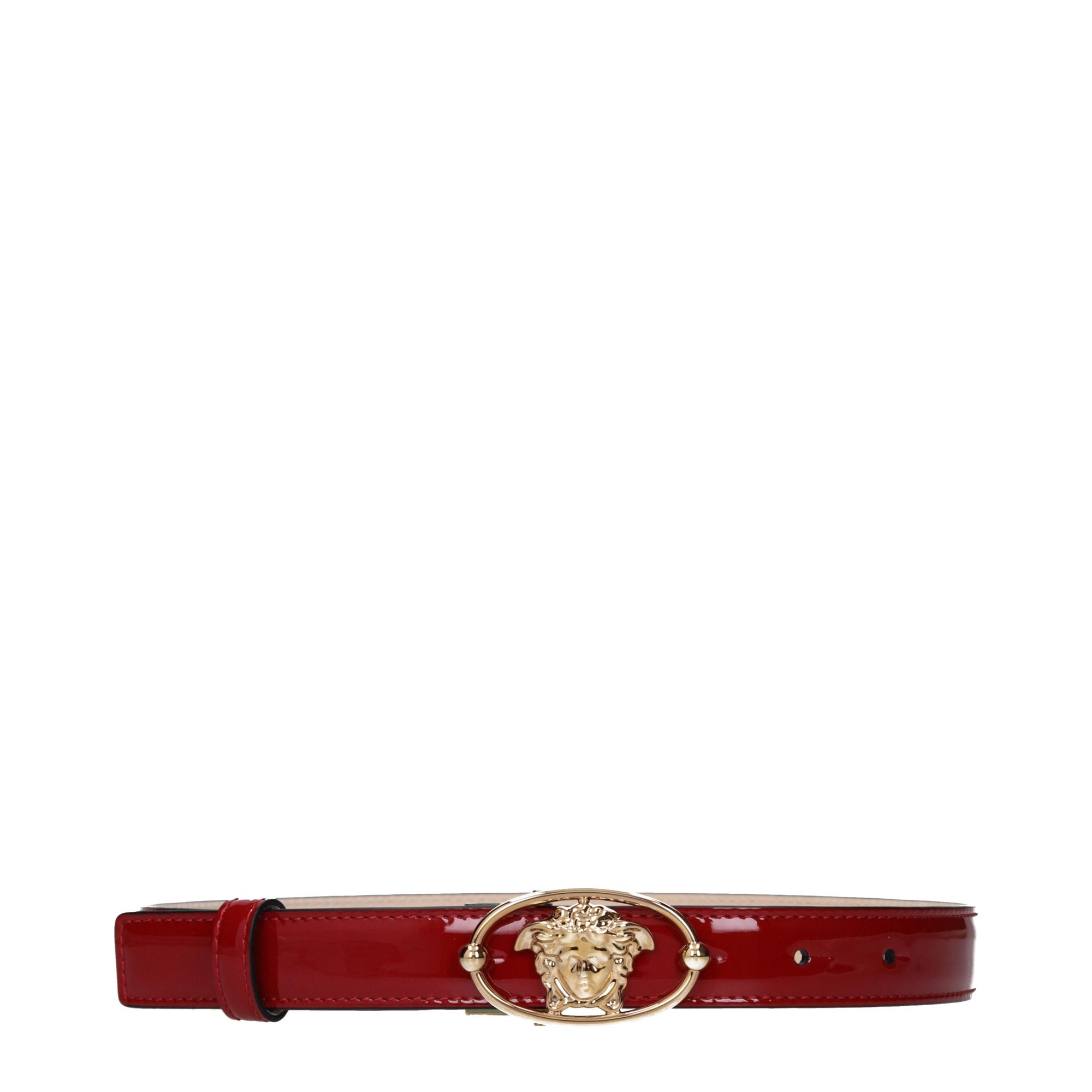 Versace Regular Belt in Red Leather