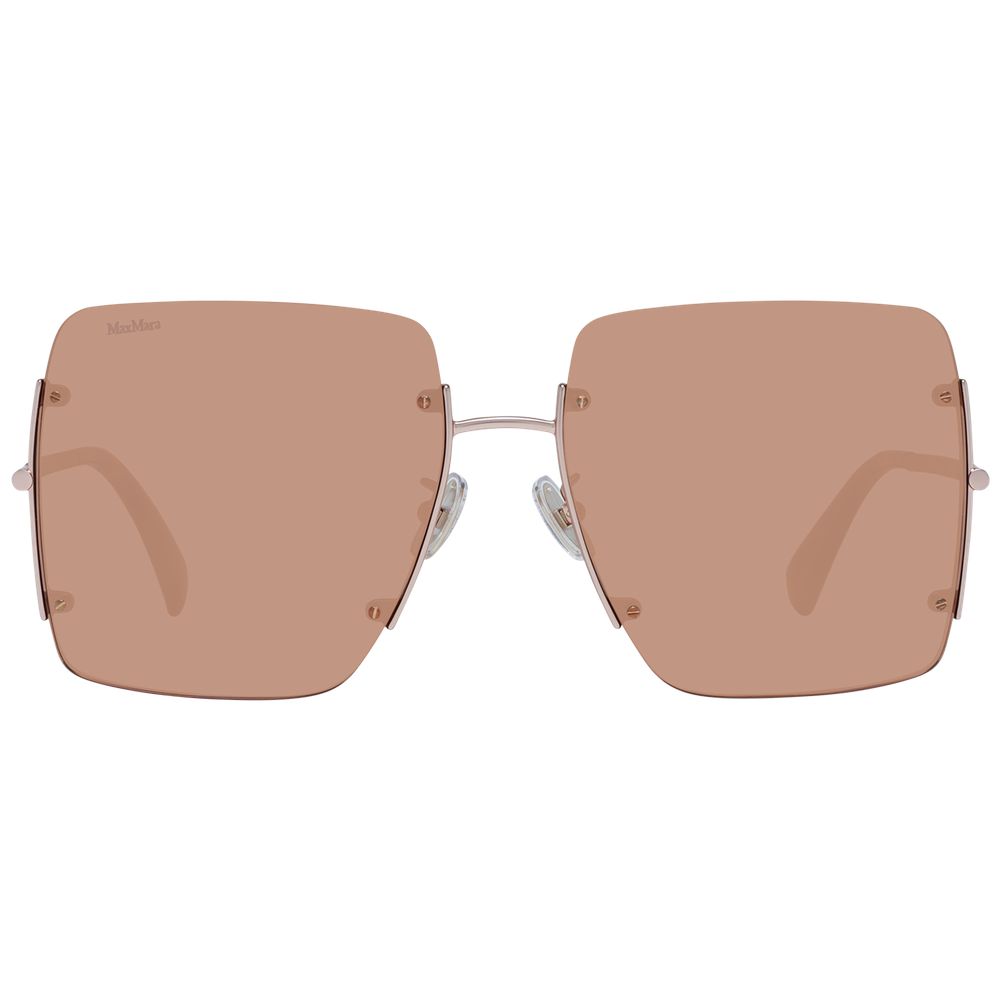 Max Mara Metal Sunglasses in Rose Gold
