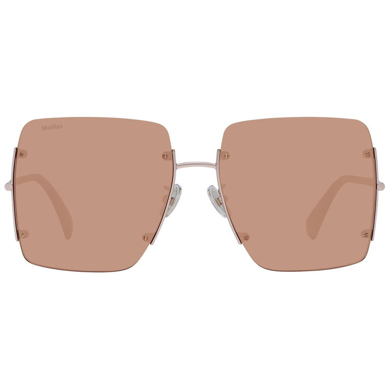 Max Mara Metal Sunglasses in Rose Gold