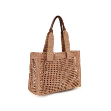 Chloé — Large Summer Banana East-West Tote in Raffia