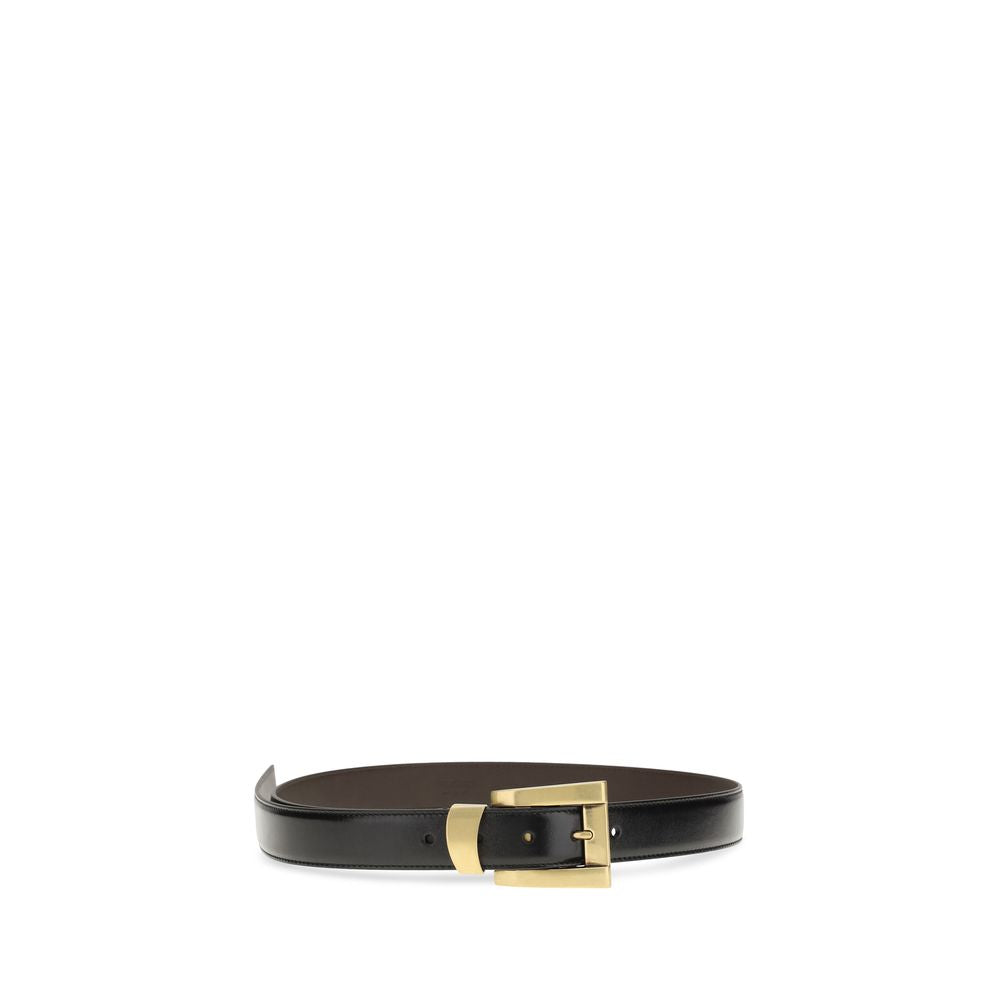 Versace Regular Belt in Brown Calf Leather