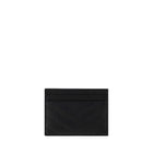Saint Laurent Calf Leather Bos Taurus Cardholder in Black