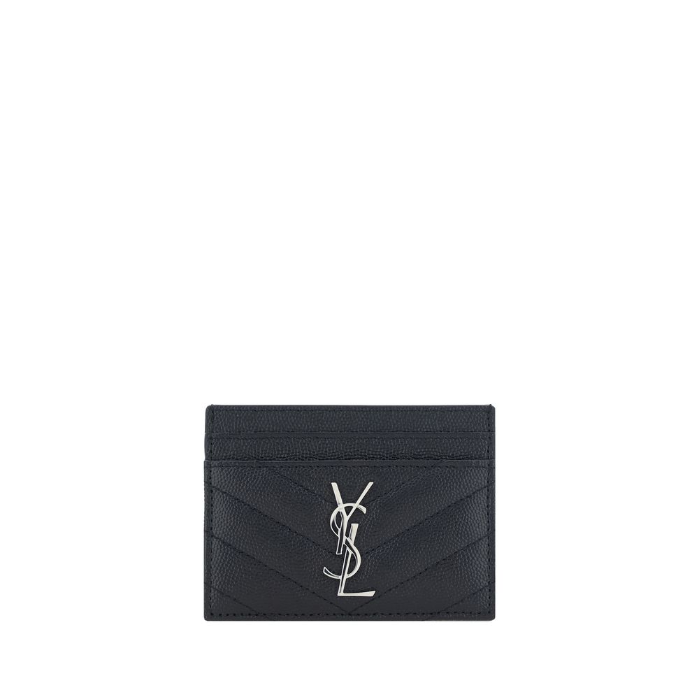 Saint Laurent Calf Leather Bos Taurus Wallet in Black