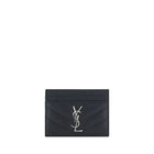 Saint Laurent Calf Leather Bos Taurus Wallet in Black