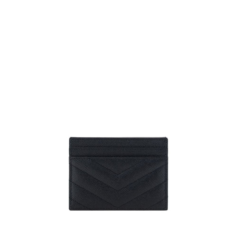 Saint Laurent Calf Leather Bos Taurus Wallet in Black