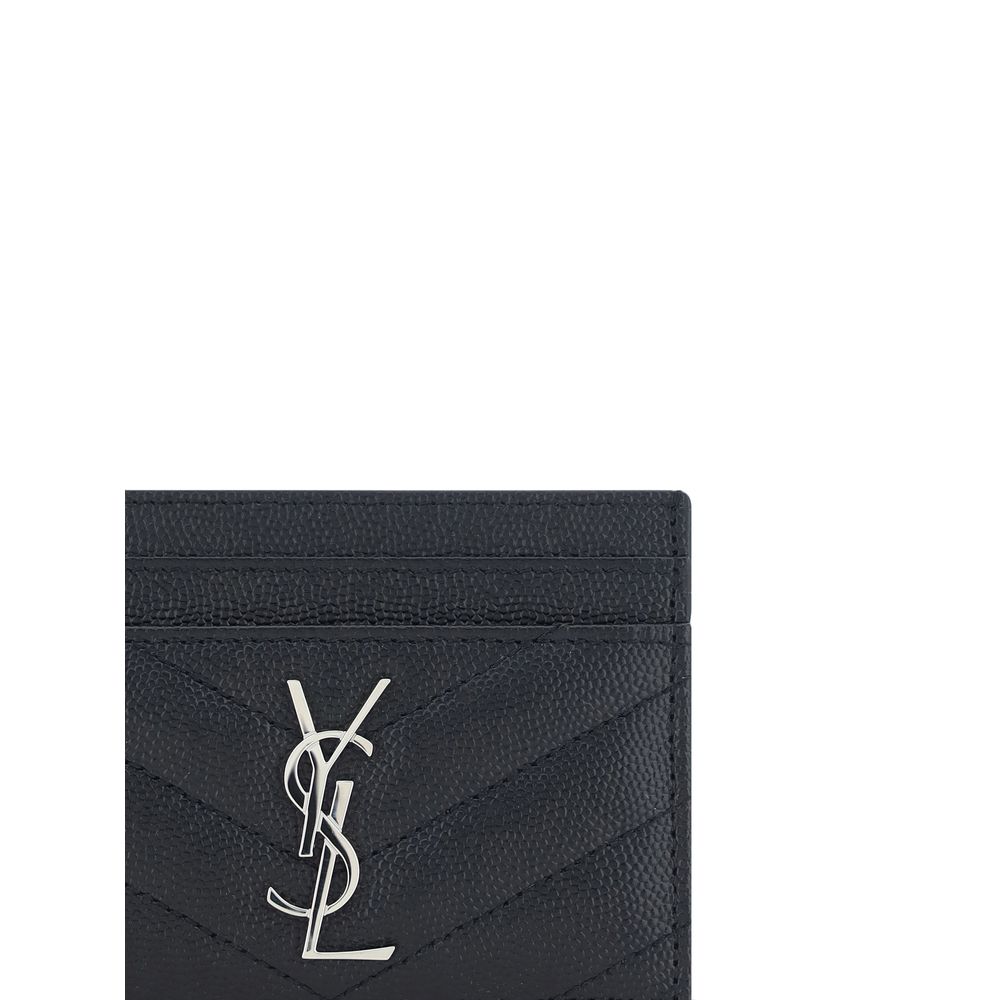 Saint Laurent Calf Leather Bos Taurus Wallet in Black