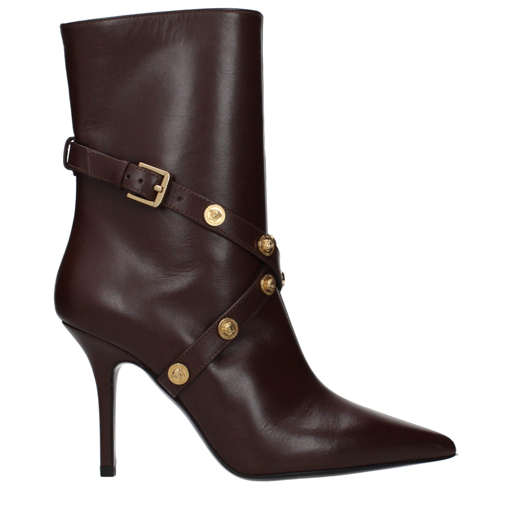 Brown Leather Ankle Boots