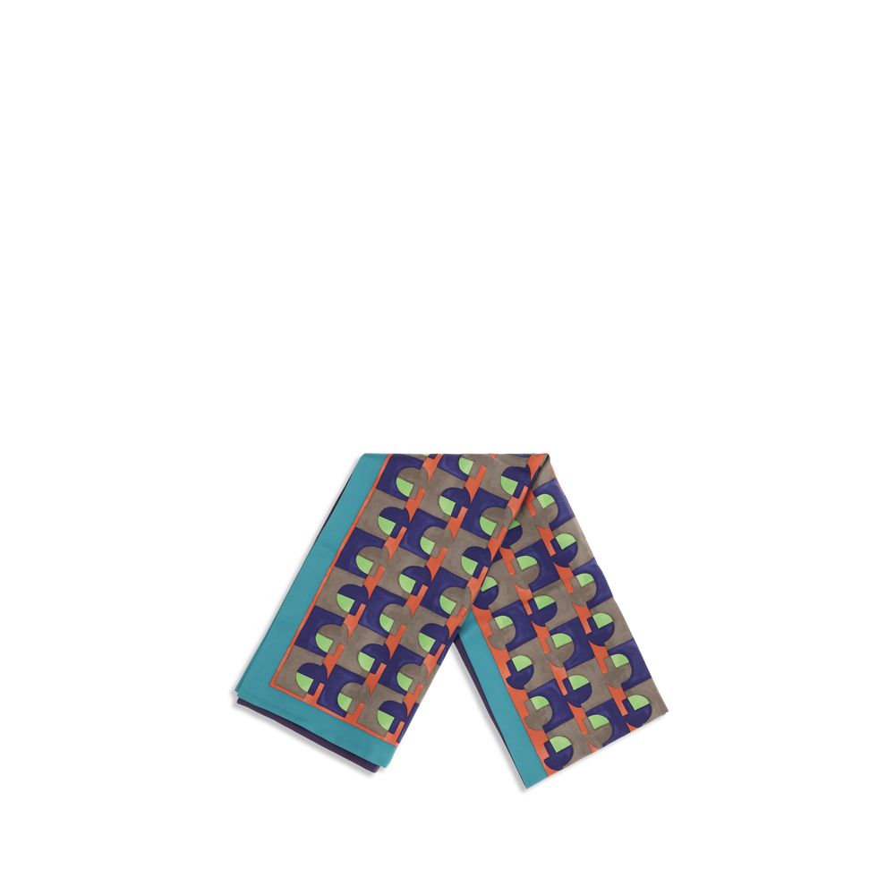 Multicolour Silk Scarf