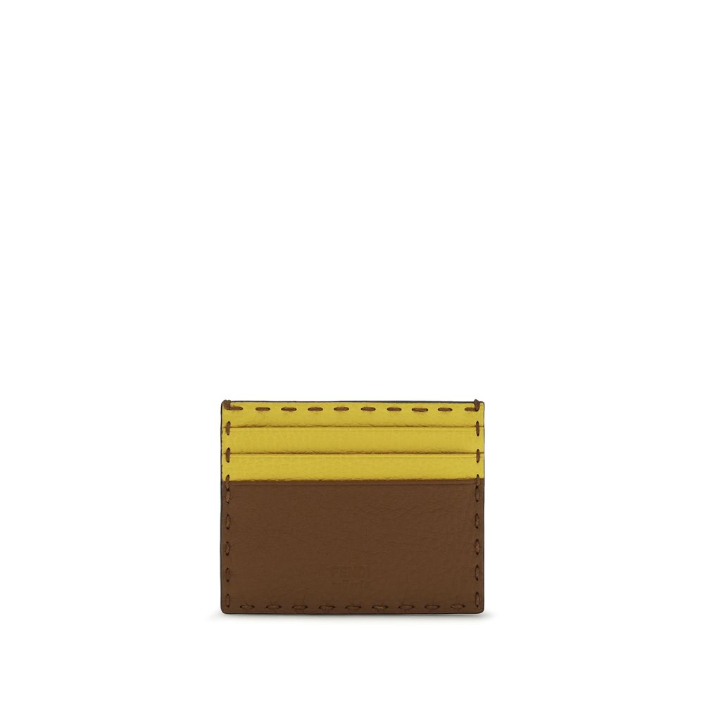 Fendi Calf Leather Bos Taurus Wallet in Multicolor